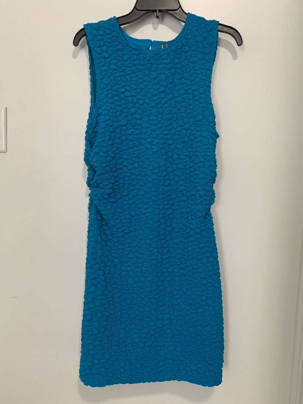 Anthropologie Textured Bodycon Dress Turquoise Blue NWT - Picture 6 of 11